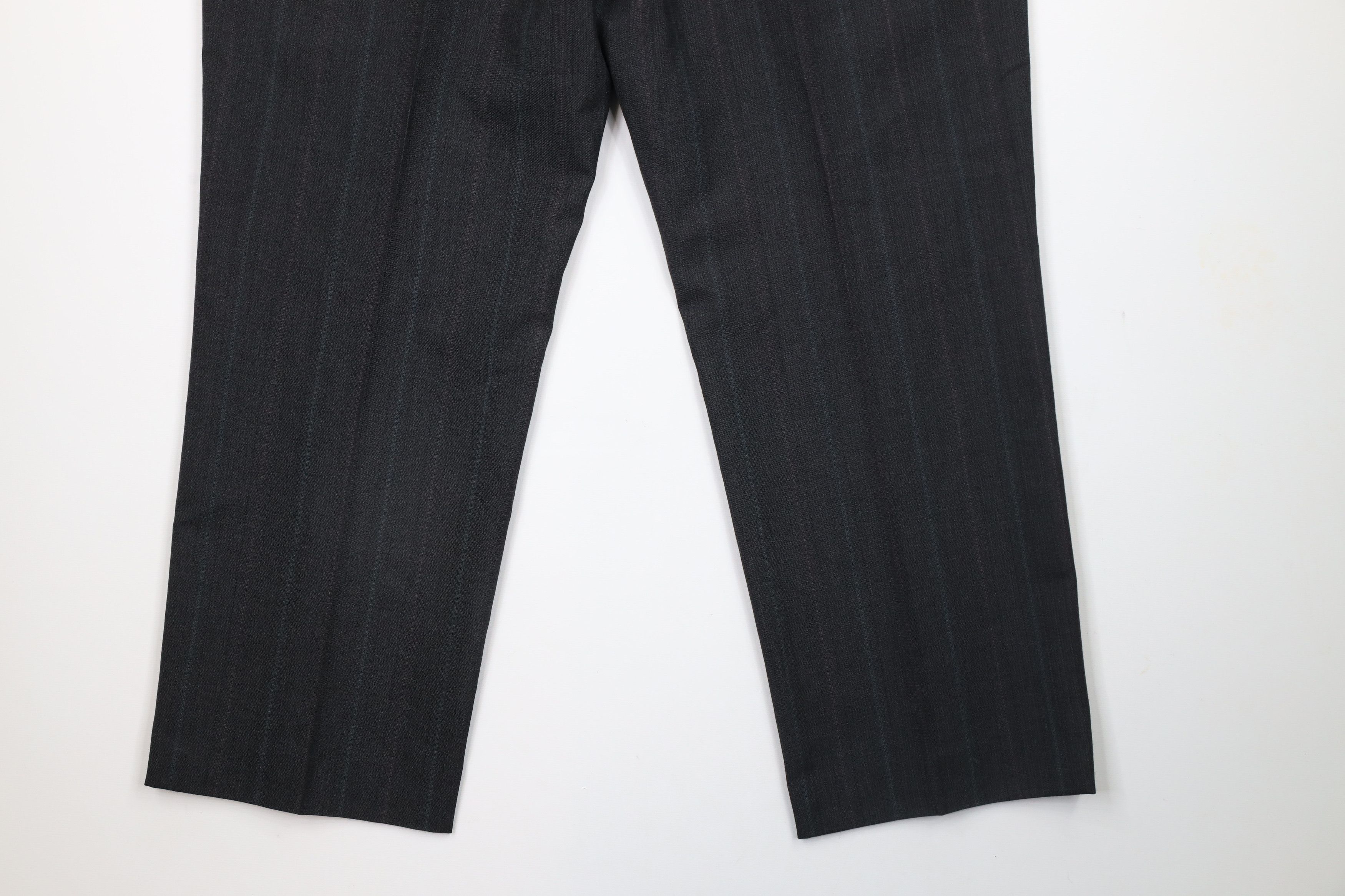 Vintage Vintage 90s Streetwear Wool Blend Striped Wide Leg Pants USA Size US 38 / EU 54 - 11 Thumbnail