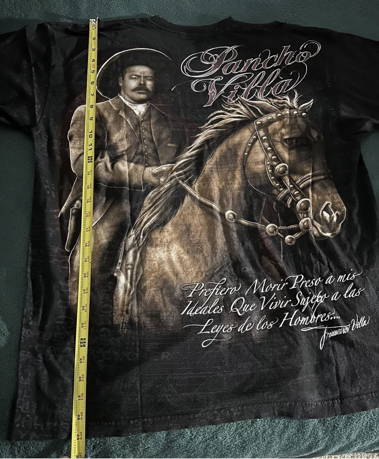 Vintage 90s Vintage Pancho Villa All Over Print Tee Size US XXL / EU 58 / 5 - 5 Thumbnail