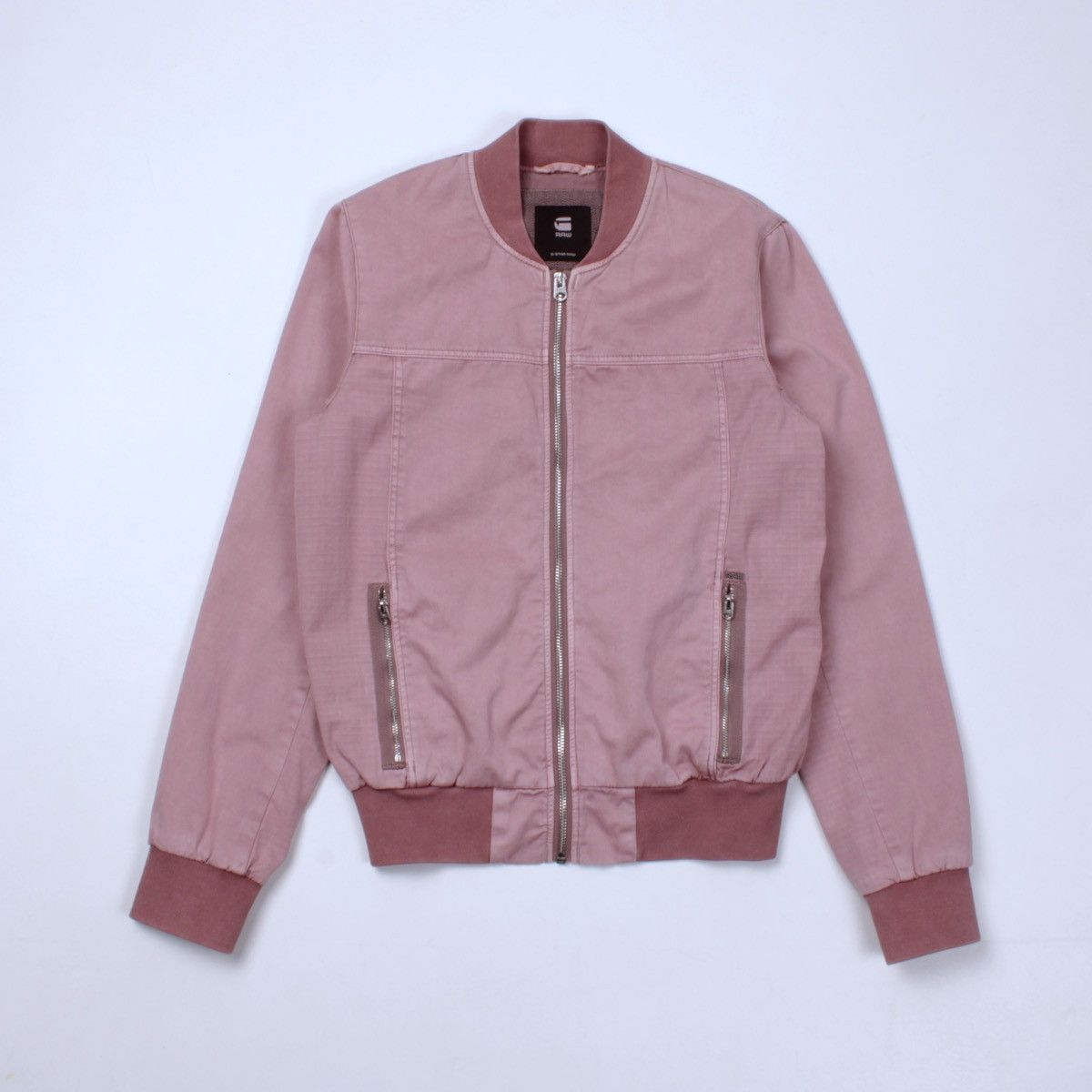 Designer × G-Star G-STAR RAW Chopper Slim Garment Dyed Pink Bomber Size XS / US 0-2 / IT 36-38 - 8 Thumbnail