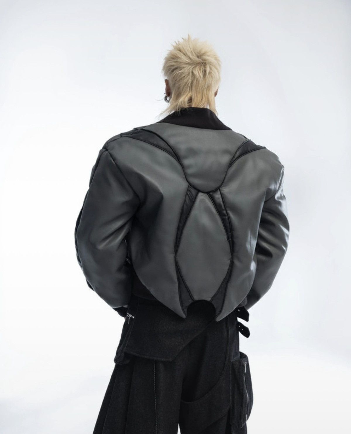 Other Accox Studios Leather Bomber Jacket Size US L / EU 52-54 / 3 - 1 Thumbnail