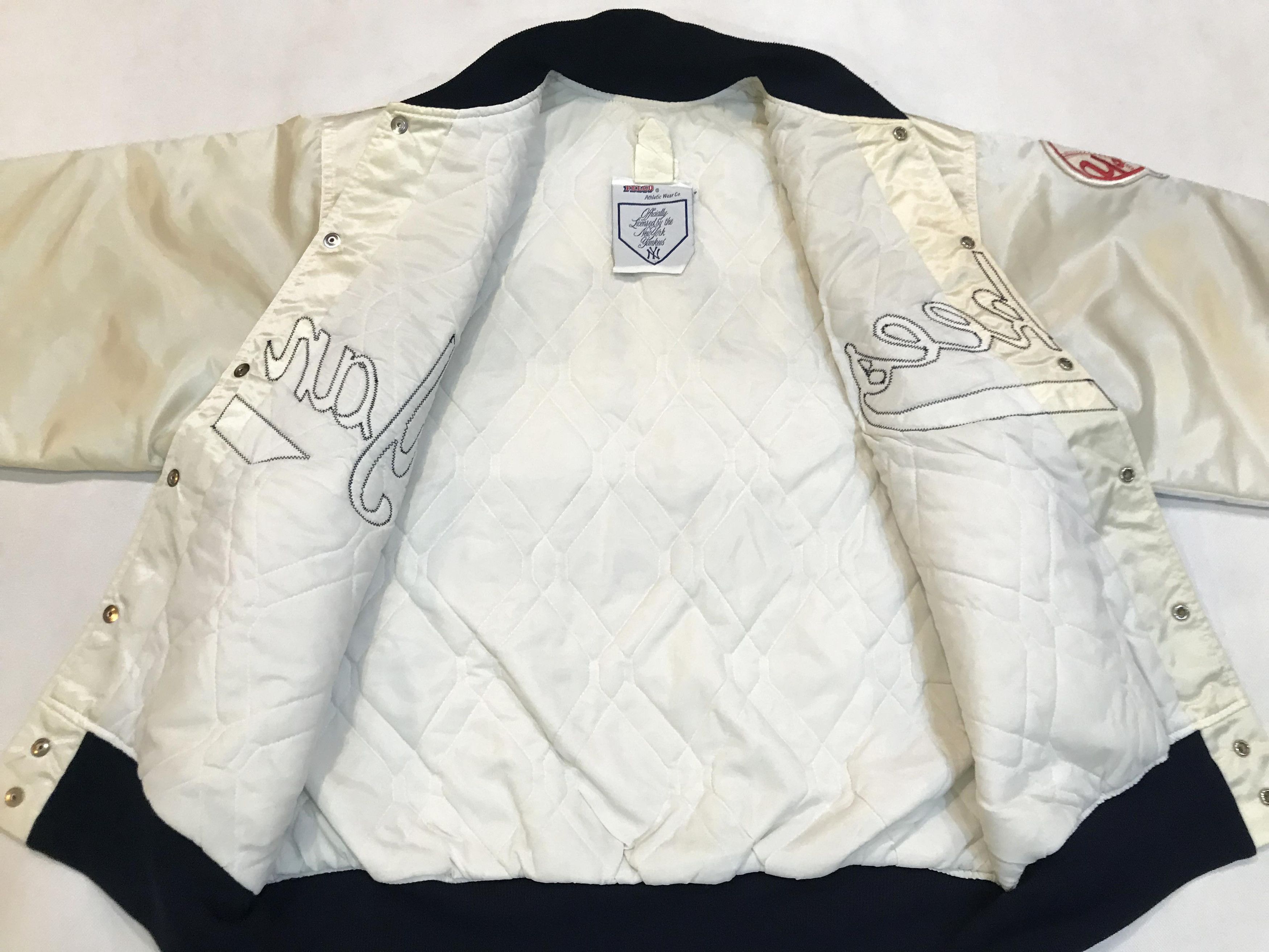 MLB × New York Yankees × Vintage Vintage Felco MLB New York Yankees Bomber Satin Jacket Size US L / EU 52-54 / 3 - 9 Thumbnail
