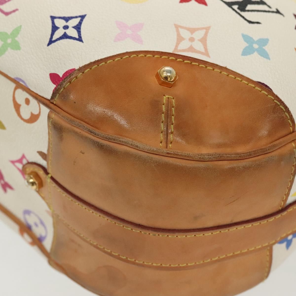 Louis Vuitton LOUIS VUITTON Monogram Multicolor Greta Hand Bag White Size ONE SIZE - 14 Thumbnail