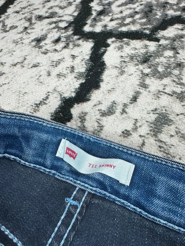 Levi's Levis 711 skinny jeans blue navy XS Size 28" / US 6 / IT 42 - 5 Thumbnail