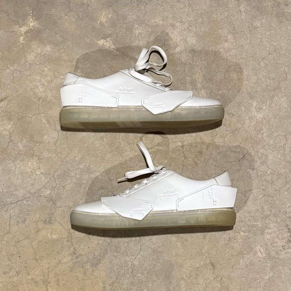 A-COLD-WALL* A-Cold-Wall* Shard Leather Shoes White Whittier US 9 Size US 9 / EU 42 - 3 Thumbnail