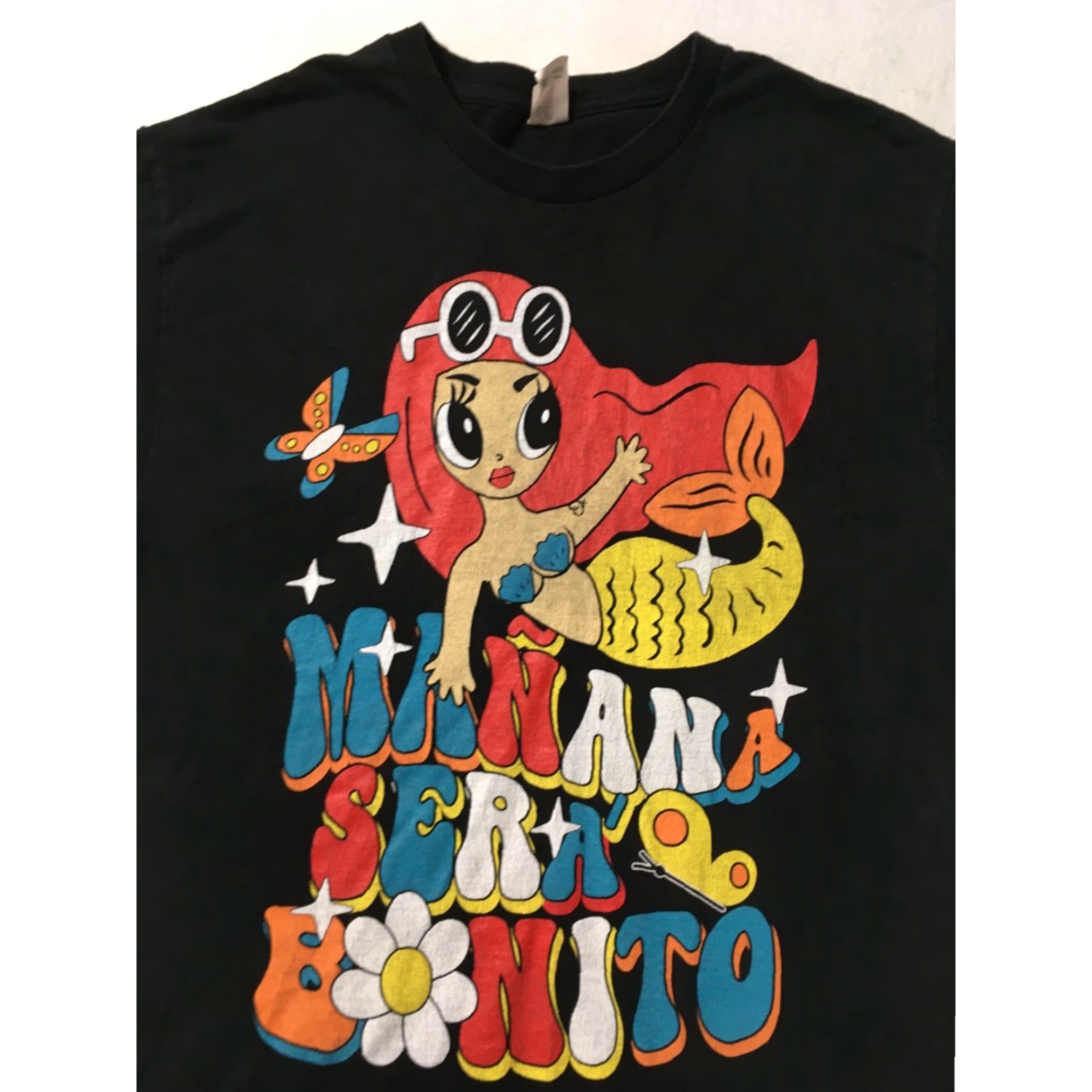 Fruit Of The Loom VINTAGE Karol G Manana Sera Bonito Concert T-shirt medium Black Crew Fruit of the Loom Shirt Mens M Black Cotton Graphic Print 2020-2029 Size US M / EU 48-50 / 2 - 2 Thumbnail