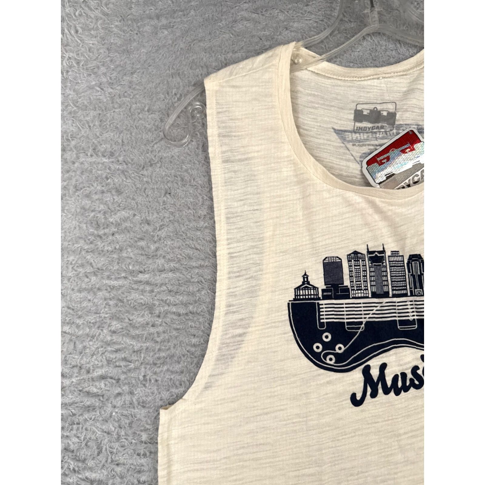 Vintage INDYCAR Shirt Womens Large Beige Heather Tank Music City Grand Prix Nashville Size L / US 10 / IT 46 - 3 Thumbnail