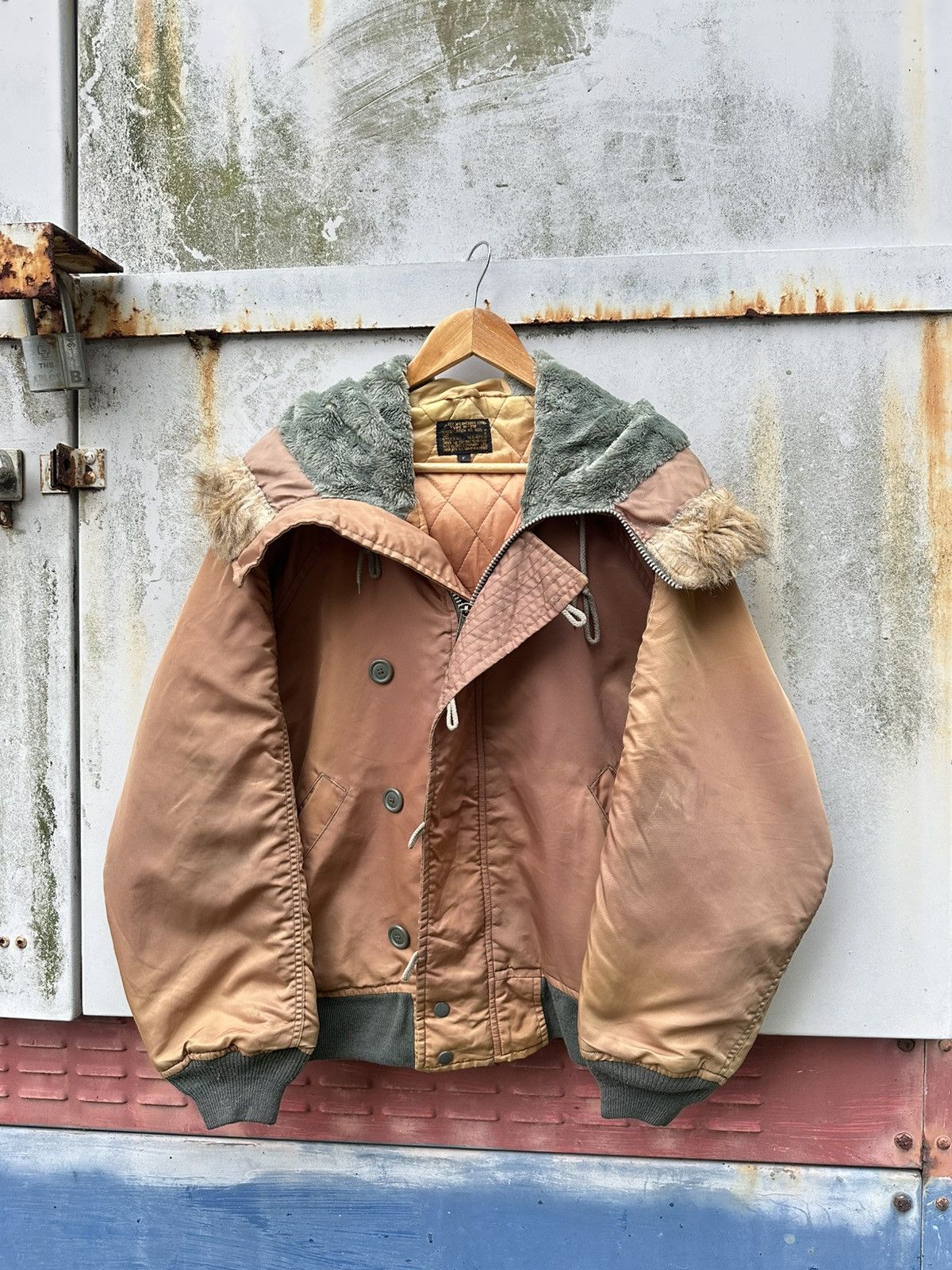 Vintage 👹Vintage THRASHED Faded N-2B Bomber Jacket Size US L / EU 52-54 / 3 - 6 Thumbnail