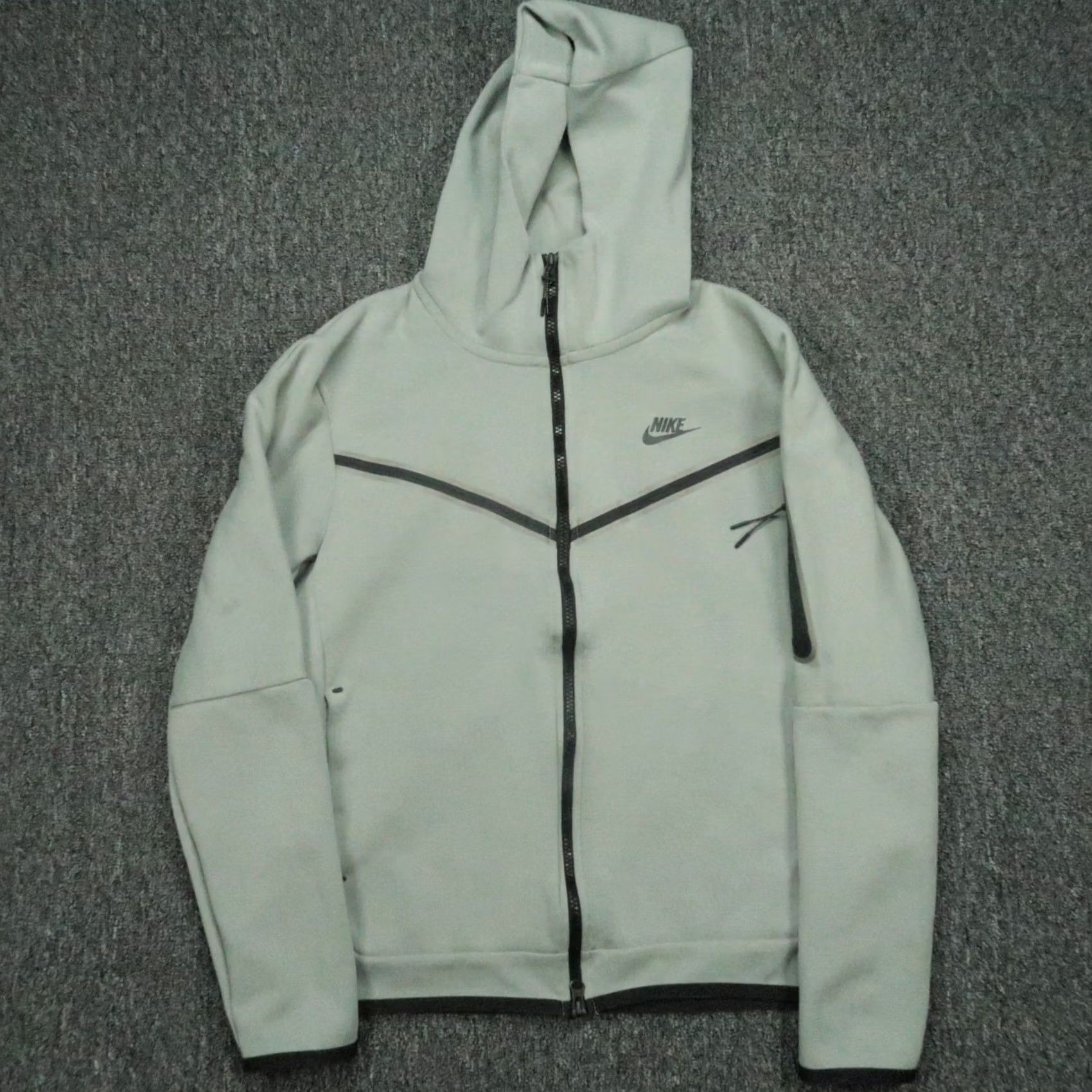 Nike Nike Hoodie Mens Mica Green Full Zip Tech Fleece Windrunner NSW Weather Jacket Size US M / EU 48-50 / 2 - 2 Thumbnail