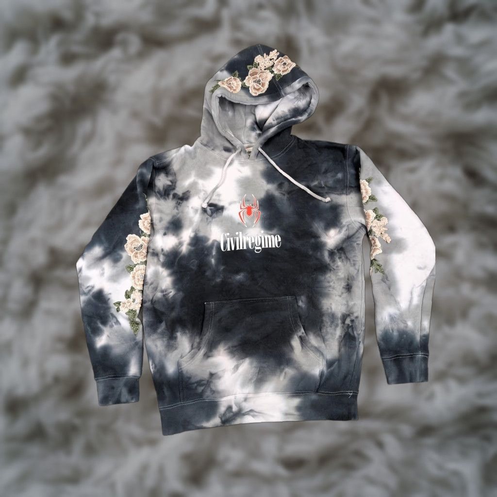 Vintage Civil Regime Marvel Miles Morales Marble Rose Hoodie Mens S Gray Size US S / EU 44-46 / 1 - 1 Thumbnail