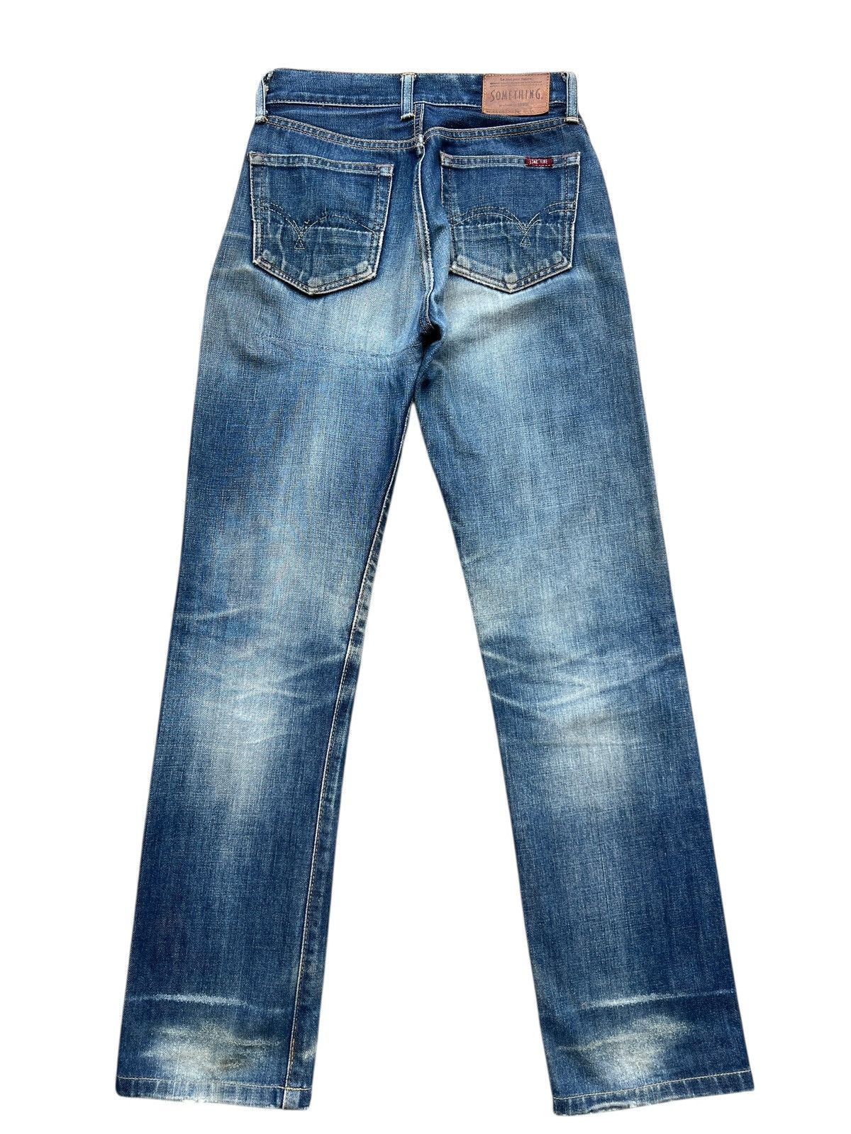 Vintage Vtg Something Edwin Distressed Selvedge Denim Jeans 26x29 Size 26" / US 2 / IT 38 - 3 Thumbnail