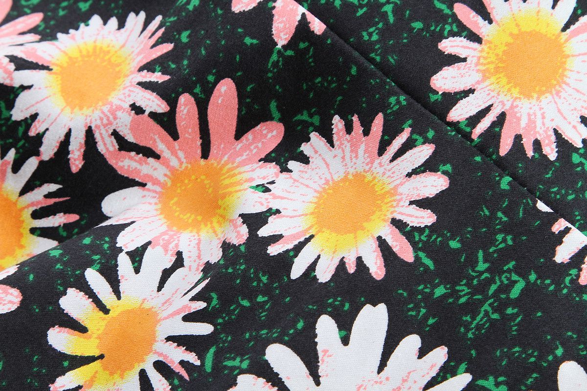 Other Sunfloral Print Vintage Style Backless Dress Size XXL / US 16-18 / IT 52-54 - 6 Thumbnail