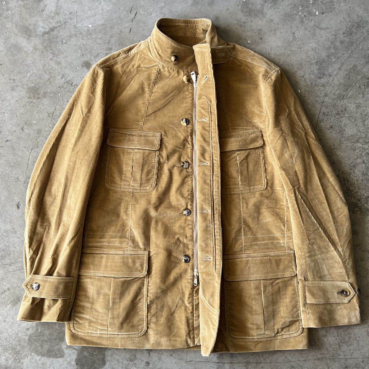 Brioni Brioni - Corduroy Sahariana Jacket Size US XXL / EU 58 / 5 - 2 Thumbnail
