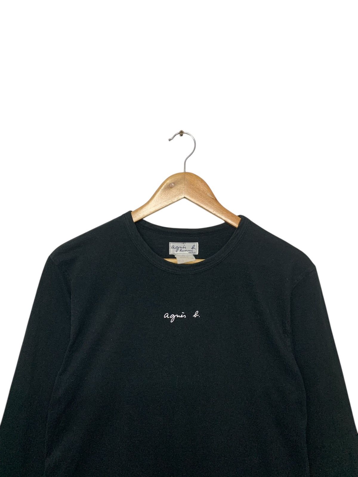 agnes b. Rare Vintage 90's Agnes B Center Logo Longsleeve T Shirt Size XS / US 0-2 / IT 36-38 - 3 Thumbnail