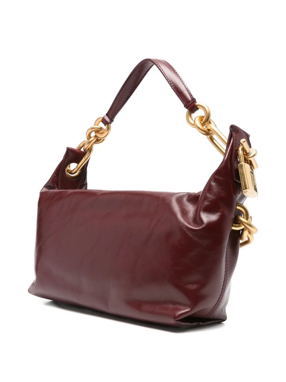 Balmain o1loc1c0526 Size: OS / Medium Sync Shoulder Bag in Burgundy Size ONE SIZE - 3 Thumbnail