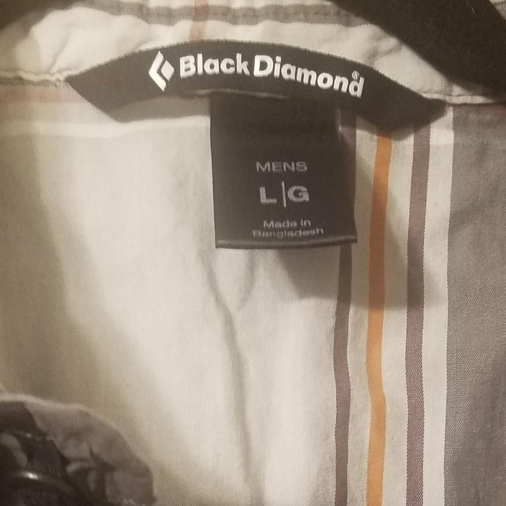 Black Diamond Black Diamond Men's Gray Short Sleeve Shirt Size Large Size US L / EU 52-54 / 3 - 3 Thumbnail
