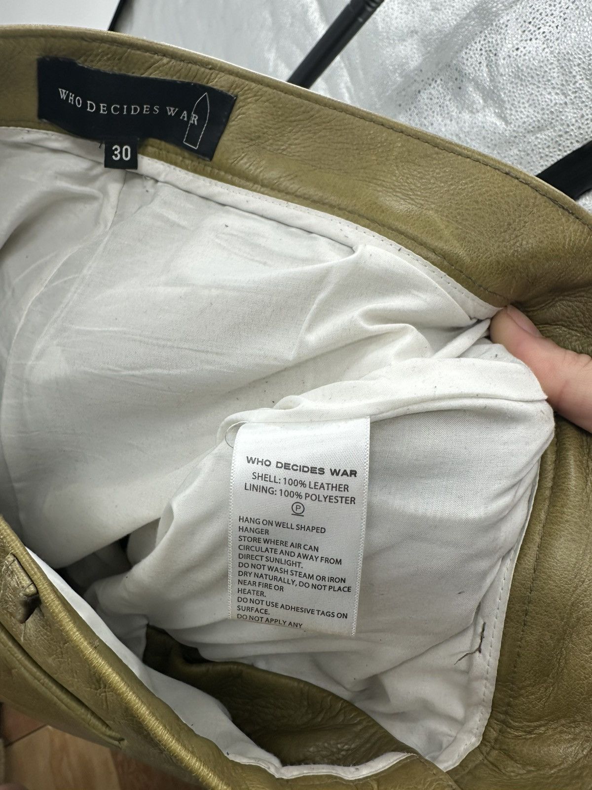 Who Decides War Who decides wore leather biker pants Size US 30 / EU 46 - 15 Thumbnail
