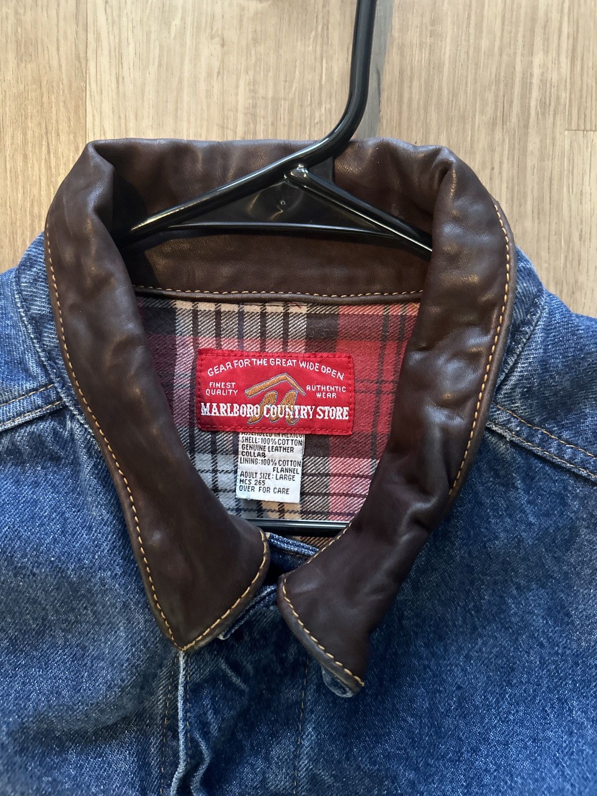 Marlboro × Vintage OVERSIZED DENIM JACKET Size US L / EU 52-54 / 3 - 2 Thumbnail