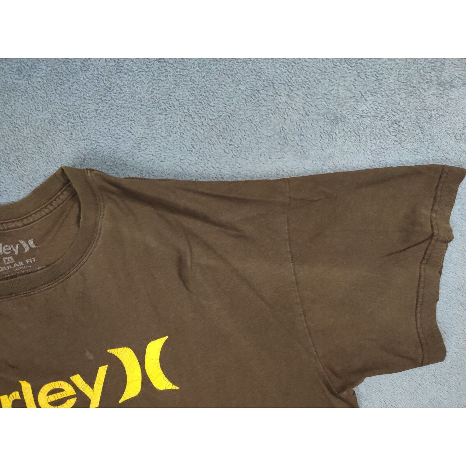 Hurley Hurley Shirt Adult Mens XL Brown Yellow Spell Out Logo Surf Size US XL / EU 56 / 4 - 2 Thumbnail
