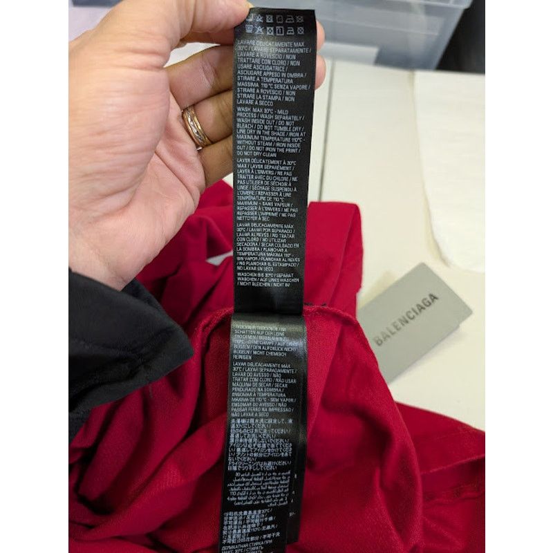 Balenciaga o1rshd1 Oversized T-Shirt in Faded Red Size US M / EU 48-50 / 2 - 16 Thumbnail