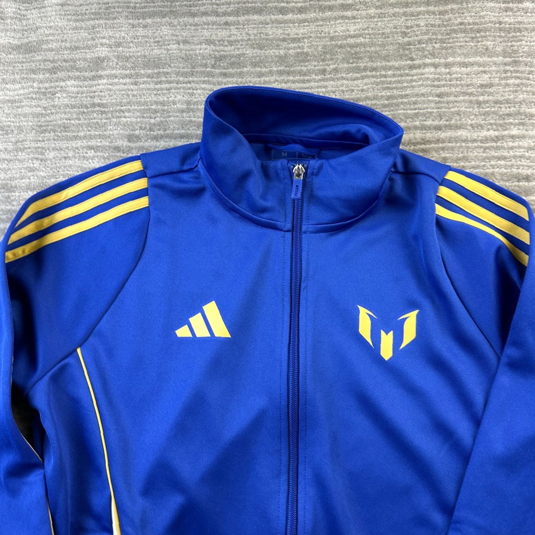 Adidas Adidas Jacket Mens Medium Blue Soccer Gym Training Track Messi Size US M / EU 48-50 / 2 - 3 Thumbnail