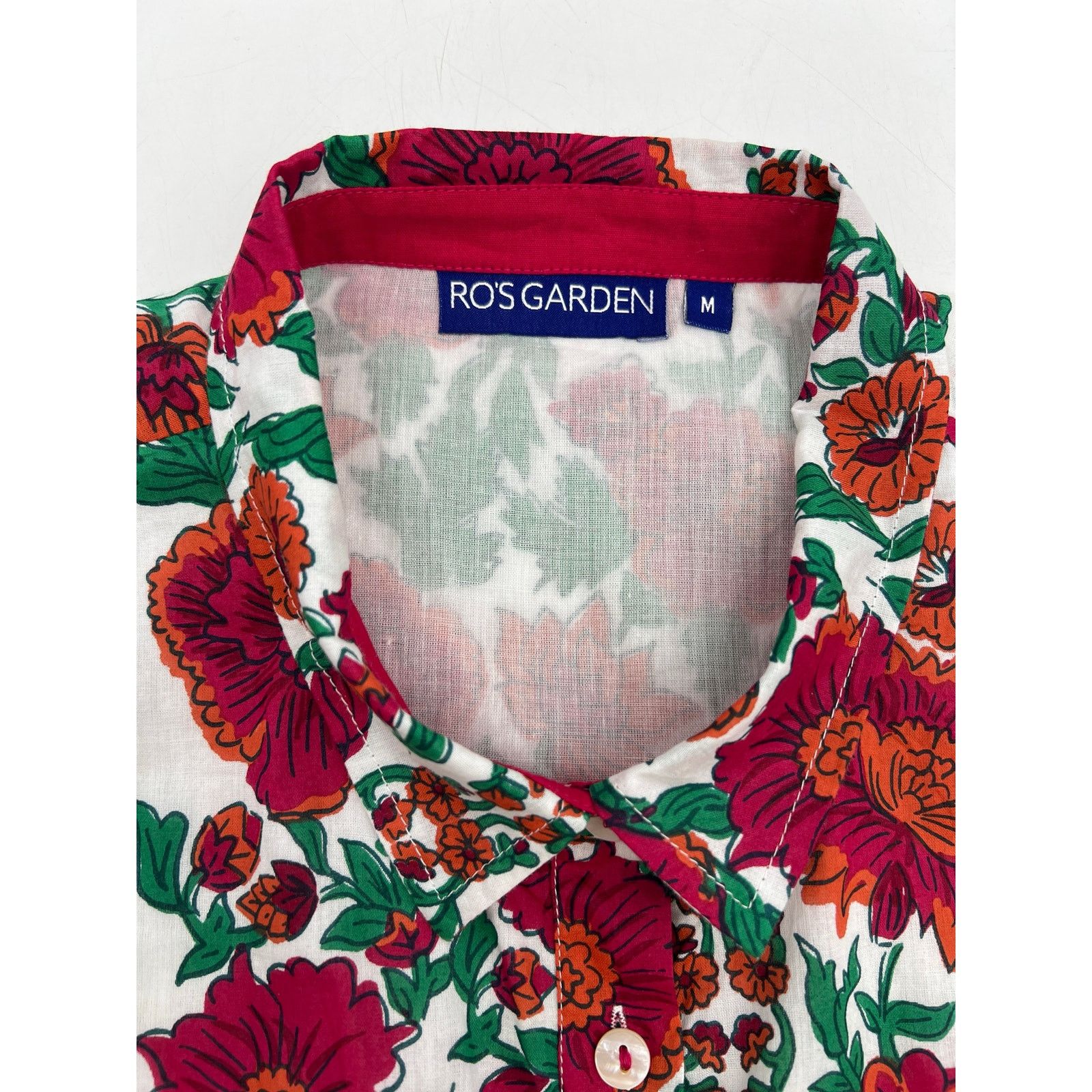 Other Ro's Garden Deauville Mini Dress Red Floral Size M / US 6-8 / IT 42-44 - 3 Thumbnail
