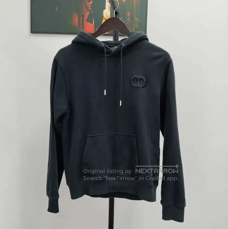 Dior Spring Autumn Black Cotton Hoodie .
