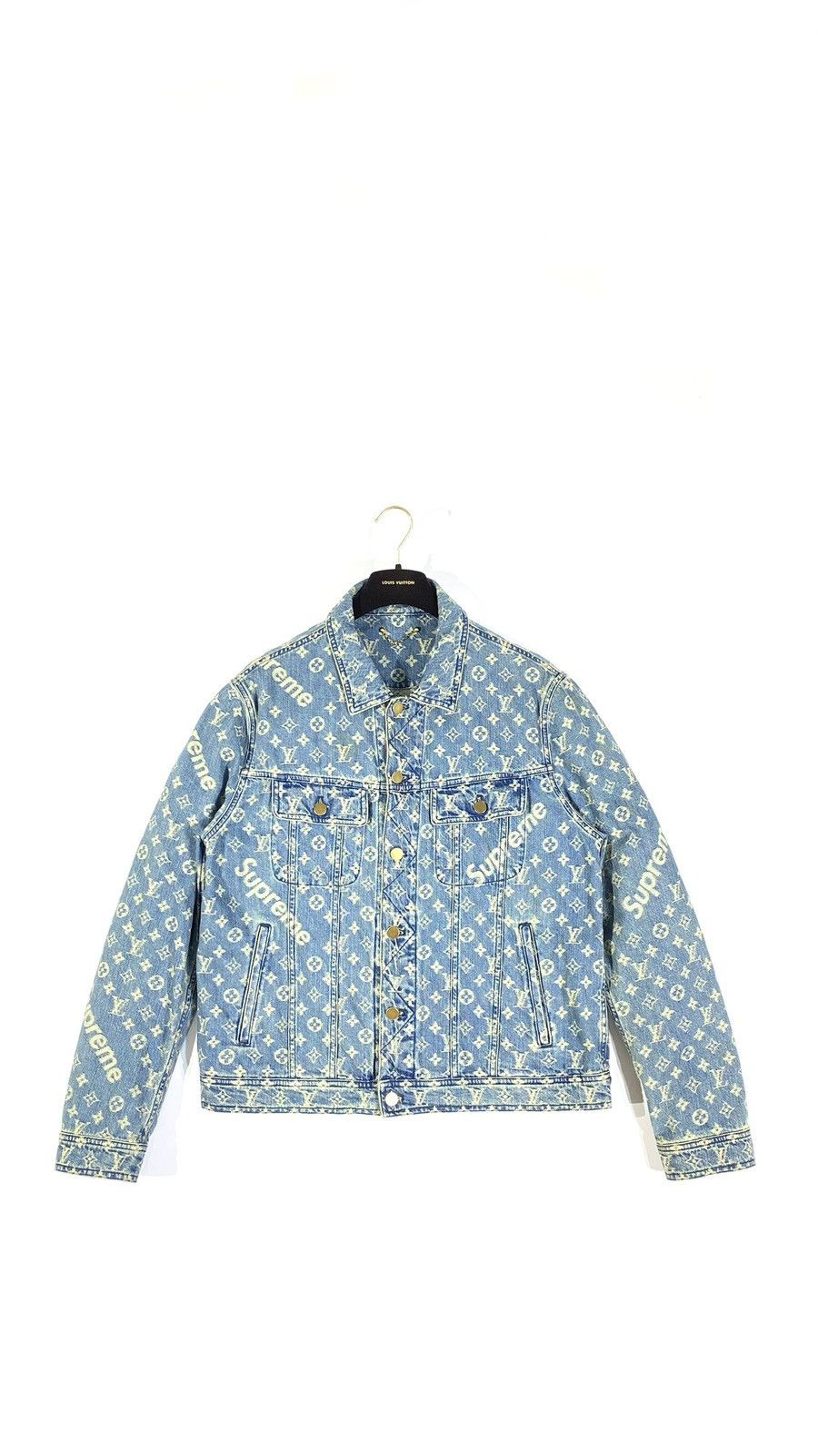 Louis Vuitton X Supreme 54 Denim Jacket Blue Monogram