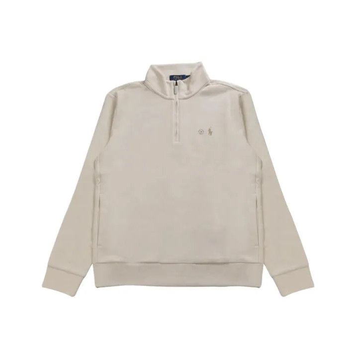Polo Ralph Lauren Polo Ralph Lauren Men's Cream Half-Zip Sweatshirt Size US XL / EU 56 / 4 - 1 Thumbnail