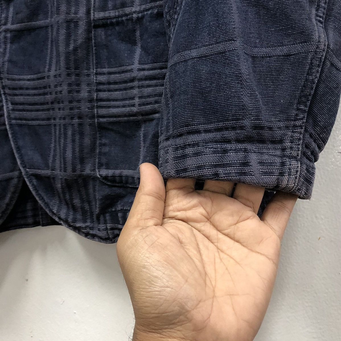 PPFM PPFM Embroidery Checked Chore Denim Jacket Size US L / EU 52-54 / 3 - 14 Thumbnail