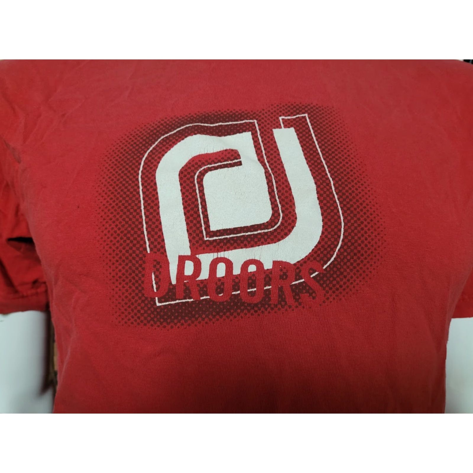 Vintage VINTAGE Droors DC Shoes T Shirt M Red 100% Cotton Crew Neck Graphic Skateboard 00s Mens Size US M / EU 48-50 / 2 - 2 Thumbnail