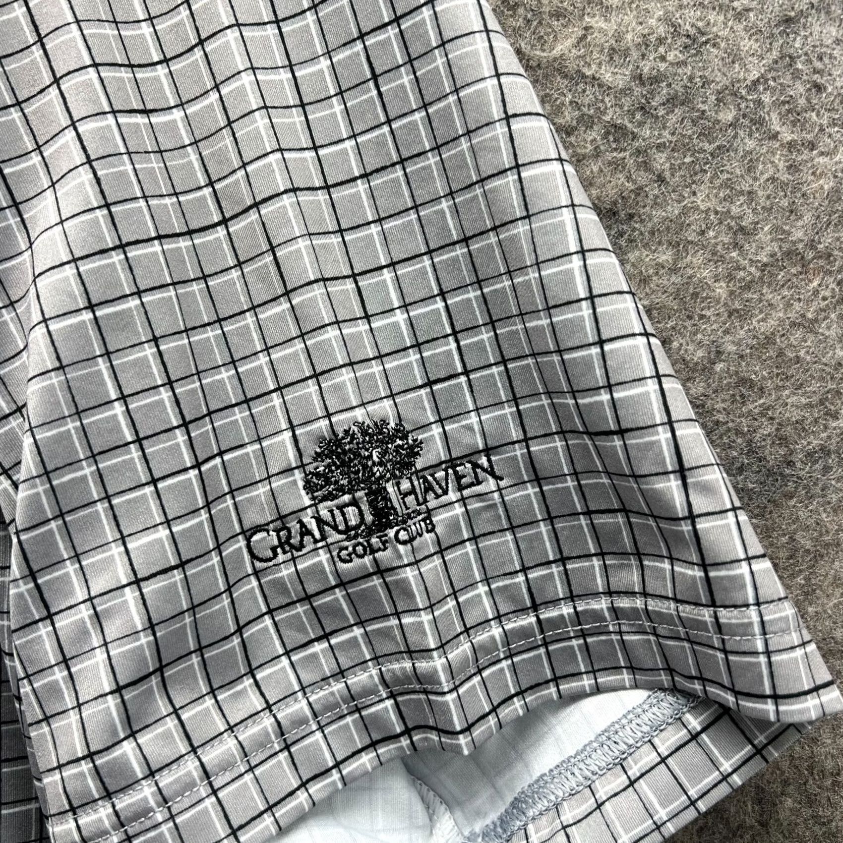 Footjoy VINTAGE FootJoy Polo Shirt Mens M Gray Performance Stretch Grand Haven Golf Club Polo Shirt Size US M / EU 48-50 / 2 - 6 Thumbnail