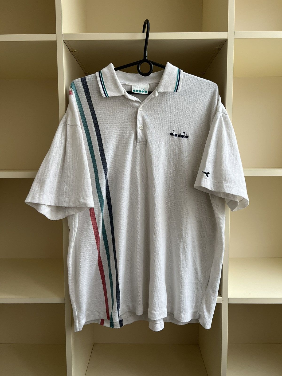 Diadora Vintage Diadora Polo Shirt Tee RETRO Size US XL / EU 56 / 4 - 1 Thumbnail