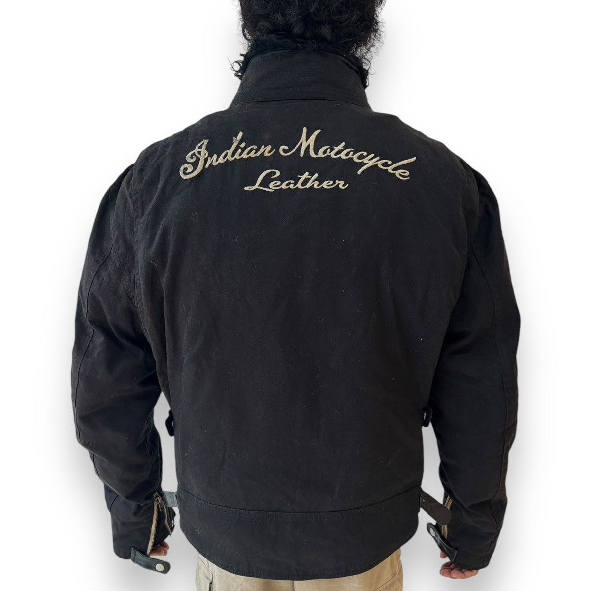 Indian Motorcycle Vintage Indian motocycle leather jacket fur faux Size US L / EU 52-54 / 3 - 9 Thumbnail