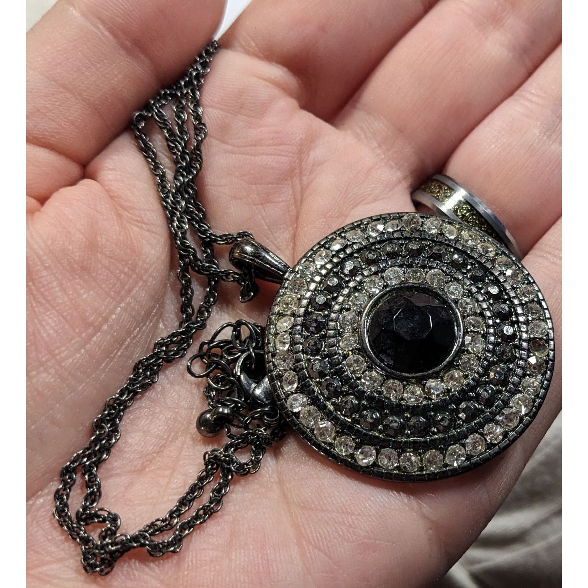 Other Bohemian Glam Rhinestone Medallion Pendant Necklace Size ONE SIZE - 3 Thumbnail
