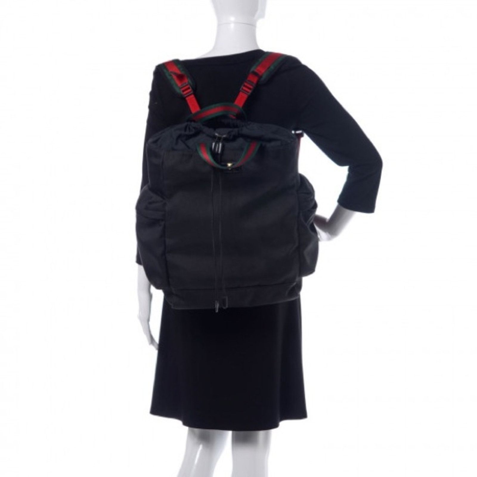 Gucci Gucci Techno Web Tiger Head Drawstring Backpack 450979 Size ONE SIZE - 16 Thumbnail