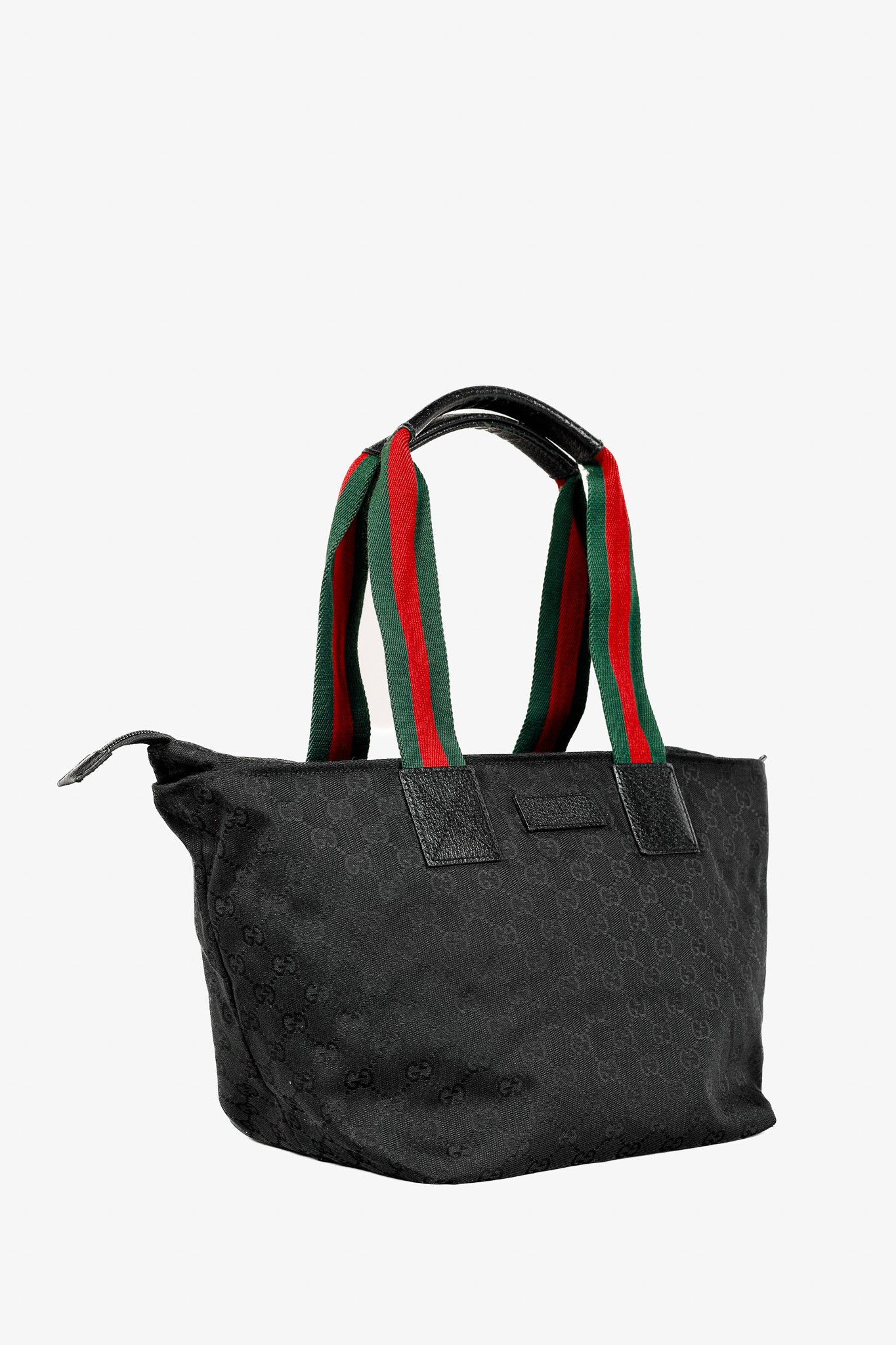 Gucci Gucci Black GG Canvas Web-Strap Small Tote Size ONE SIZE - 2 Thumbnail