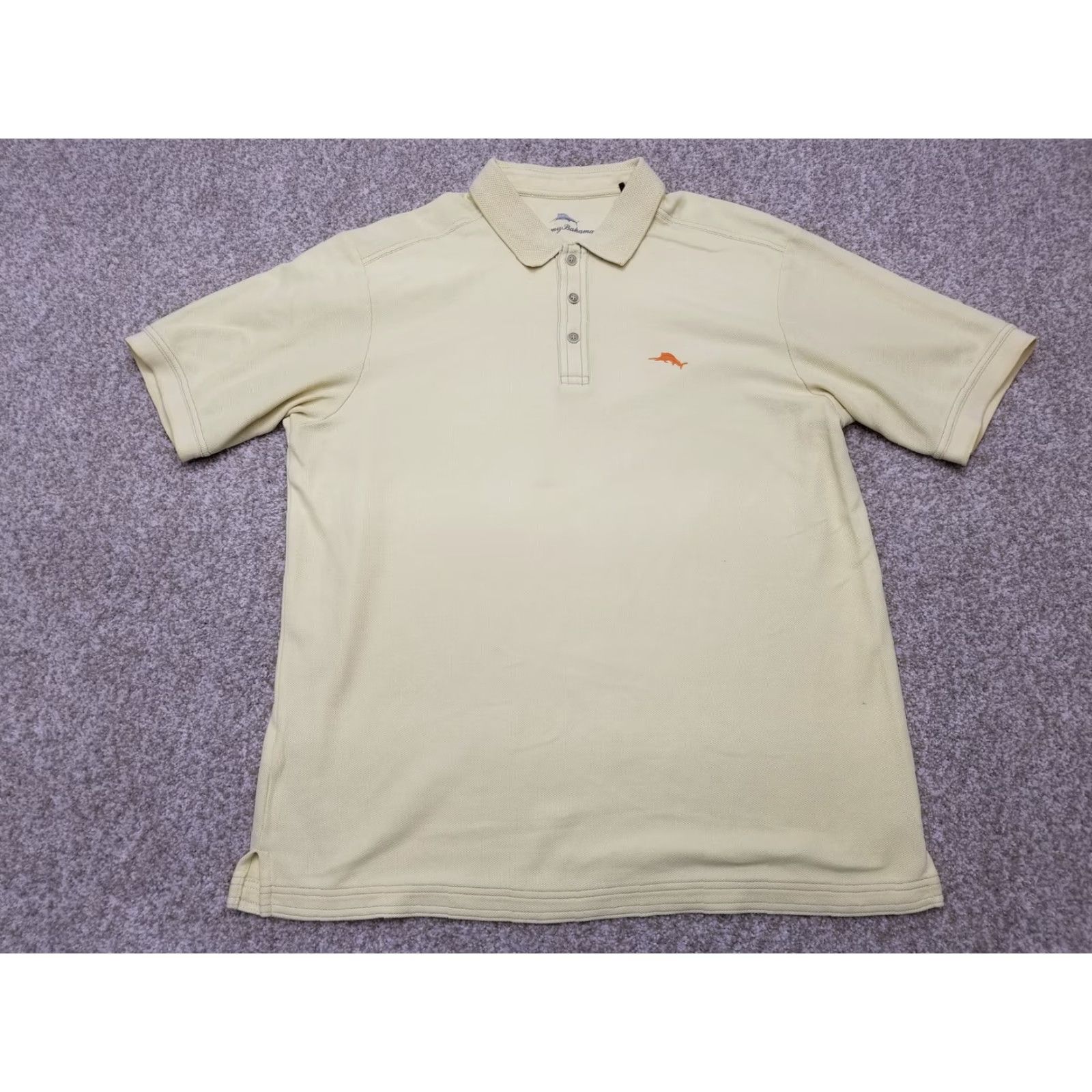 Tommy Bahama VINTAGE Tommy Bahama Shirt Mens M Yellow Polo Supima Cotton Blend Golf Casual Size US M / EU 48-50 / 2 - 2 Thumbnail