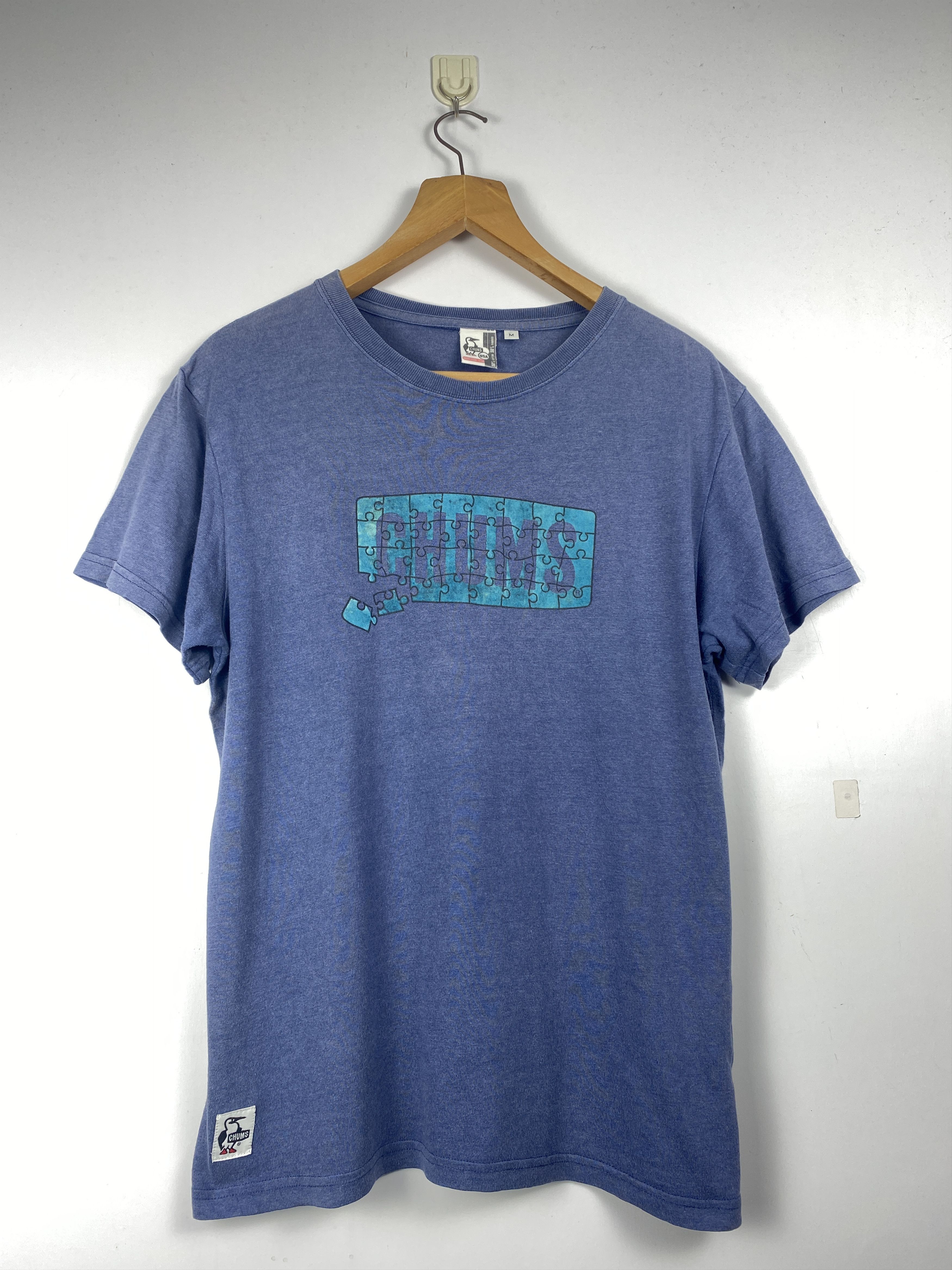 Chums Vintage Chums Puzzle Logo Center Made In USA Tee T0003 Size US M / EU 48-50 / 2 - 1 Thumbnail