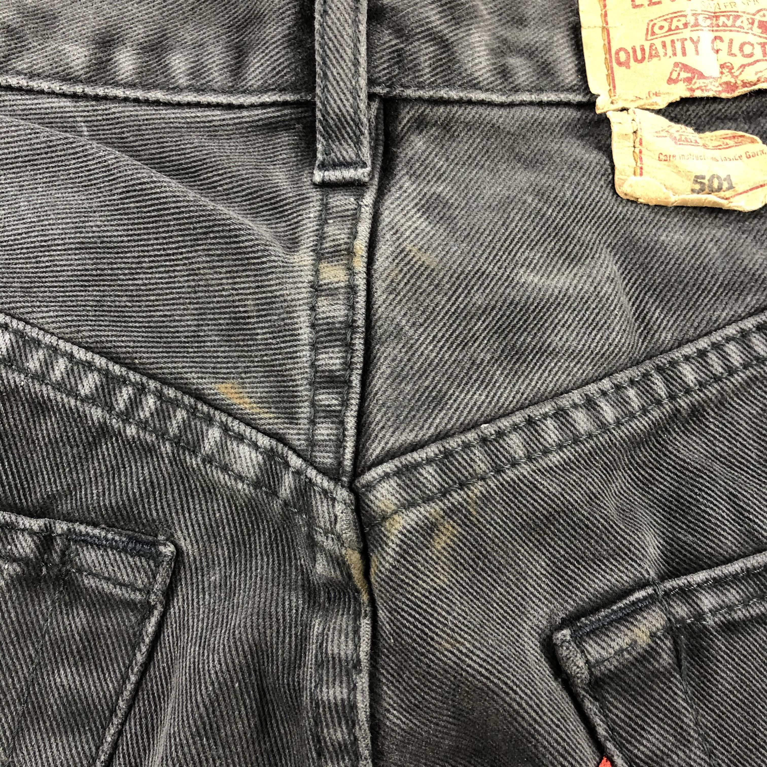 Levi's 90s Vintage Faded Black Levis 501 Jeans-JM2241 Size US 36 / EU 52 - 8 Thumbnail