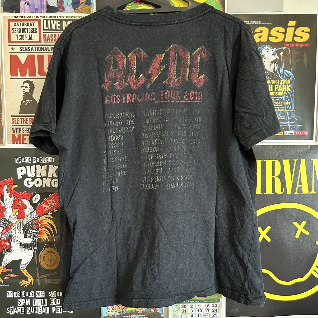 Band Tees AC/DC Australian Tour 2010 Band T-Shirt Size US M / EU 48-50 / 2 - 6 Thumbnail