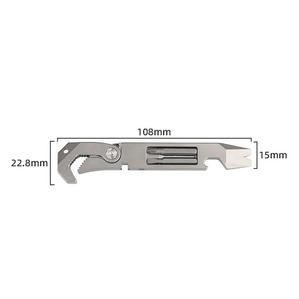 Other Titanium Wrench Screwdriver Multifunctional Tool Camping Size ONE SIZE - 7 Thumbnail