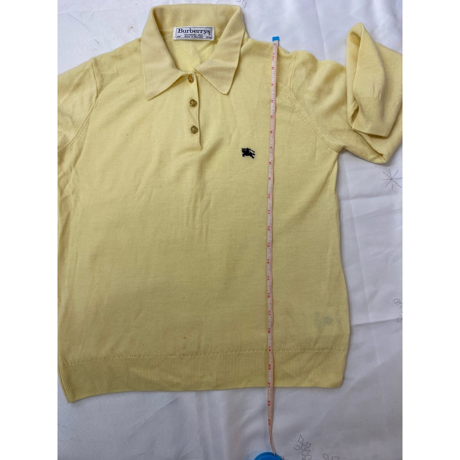 Burberry Burberry Marino Wool Sweater Made in England 38” Small Size S / US 4 / IT 40 - 9 Thumbnail