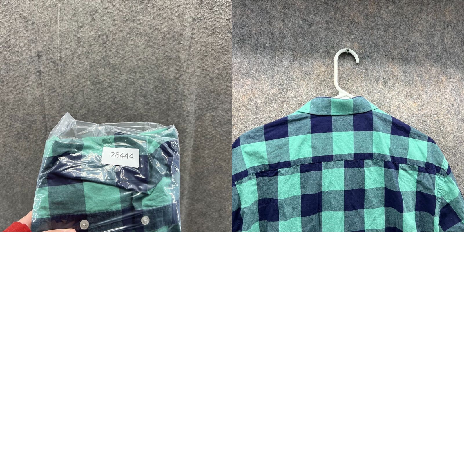 UNTUCKit VINTAGE UNTUCKit Shirt Mens XXL Green Blue Button Down Buffalo Plaid Preppy Bonarda Size US XXL / EU 58 / 5 - 9 Thumbnail