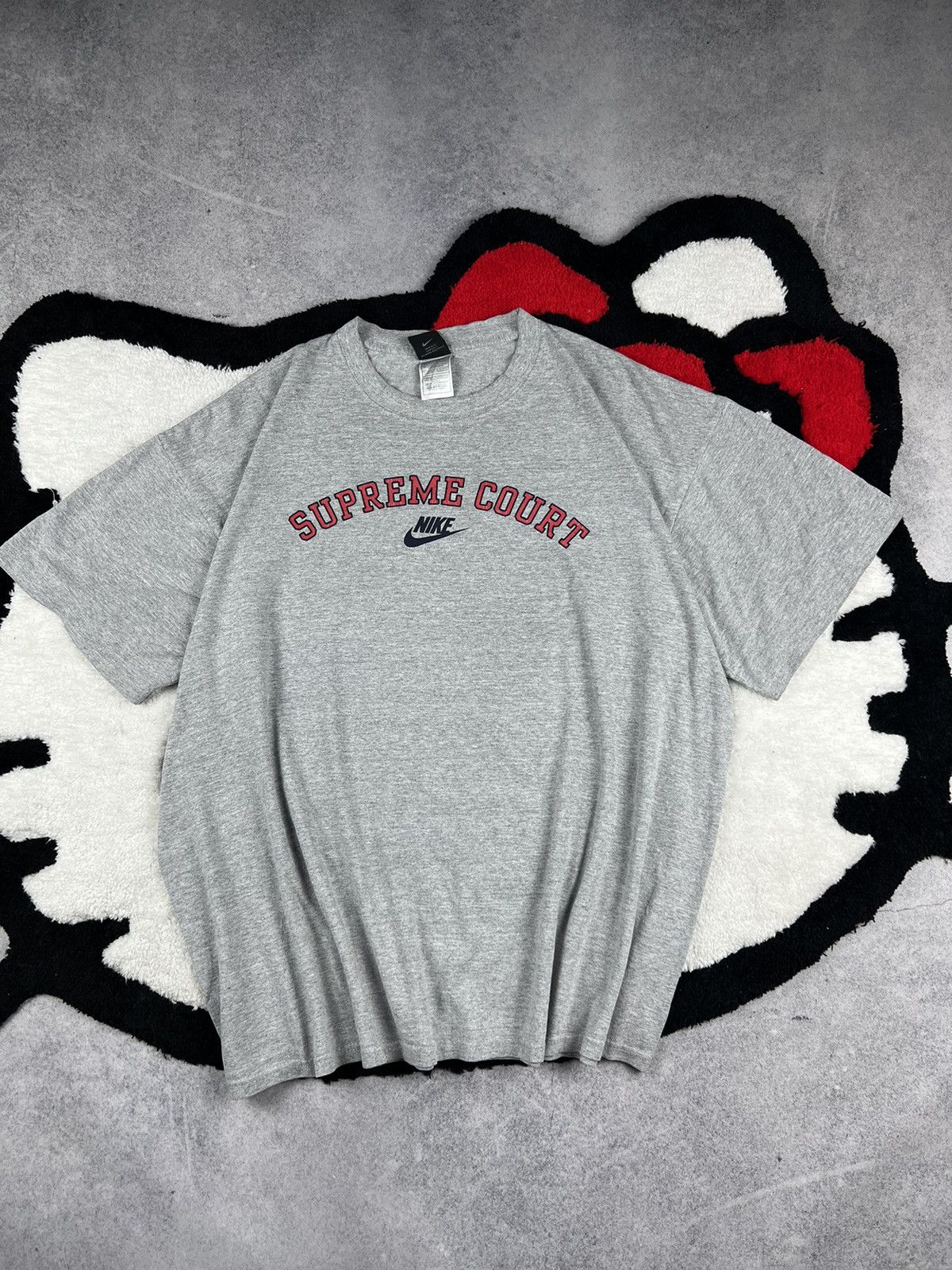 Nike Nike Supreme Court Vintage Big Logo 00s Tee Shirt Size US XL / EU 56 / 4 - 3 Thumbnail