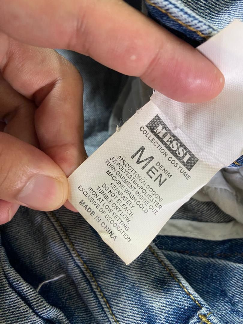 Japanese Brand Messi Jeans Collection Distressed Skinny Jeans (197) Size US 30 / EU 46 - 4 Thumbnail