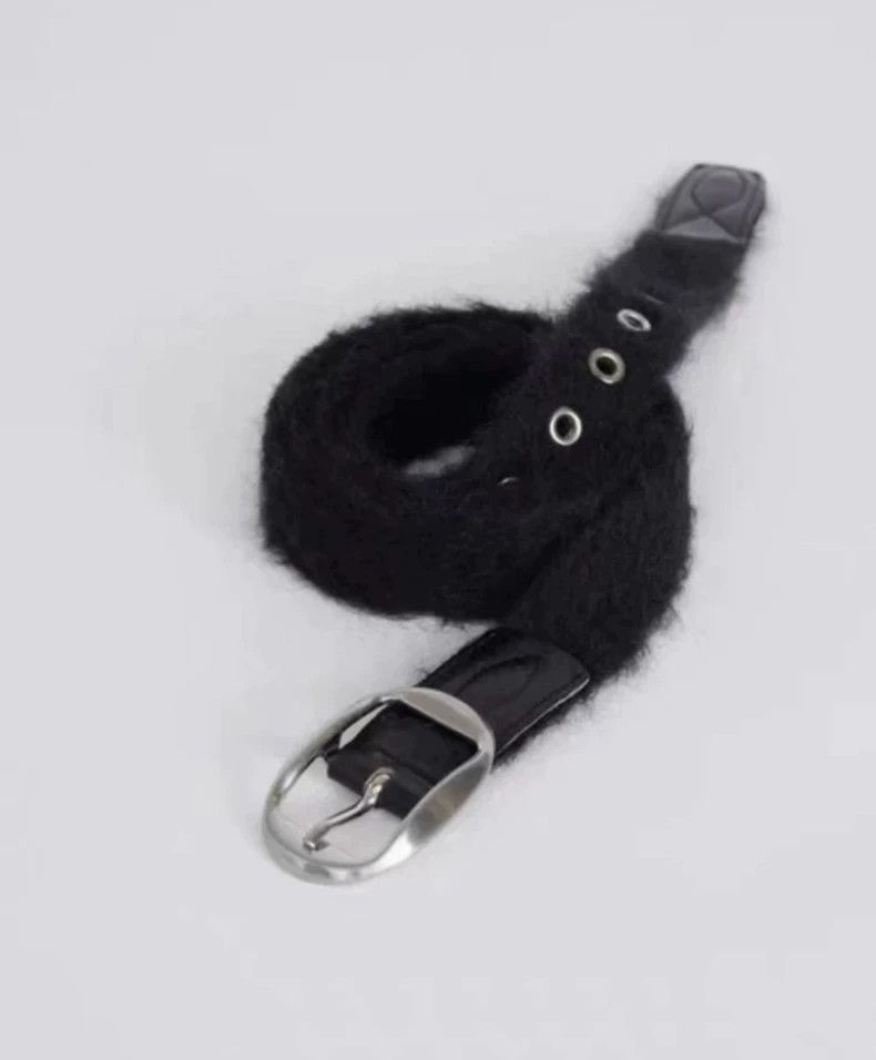 Our Legacy our legacy Black horsehair belt 2504-Nextarrow Size ONE SIZE - 1 Thumbnail