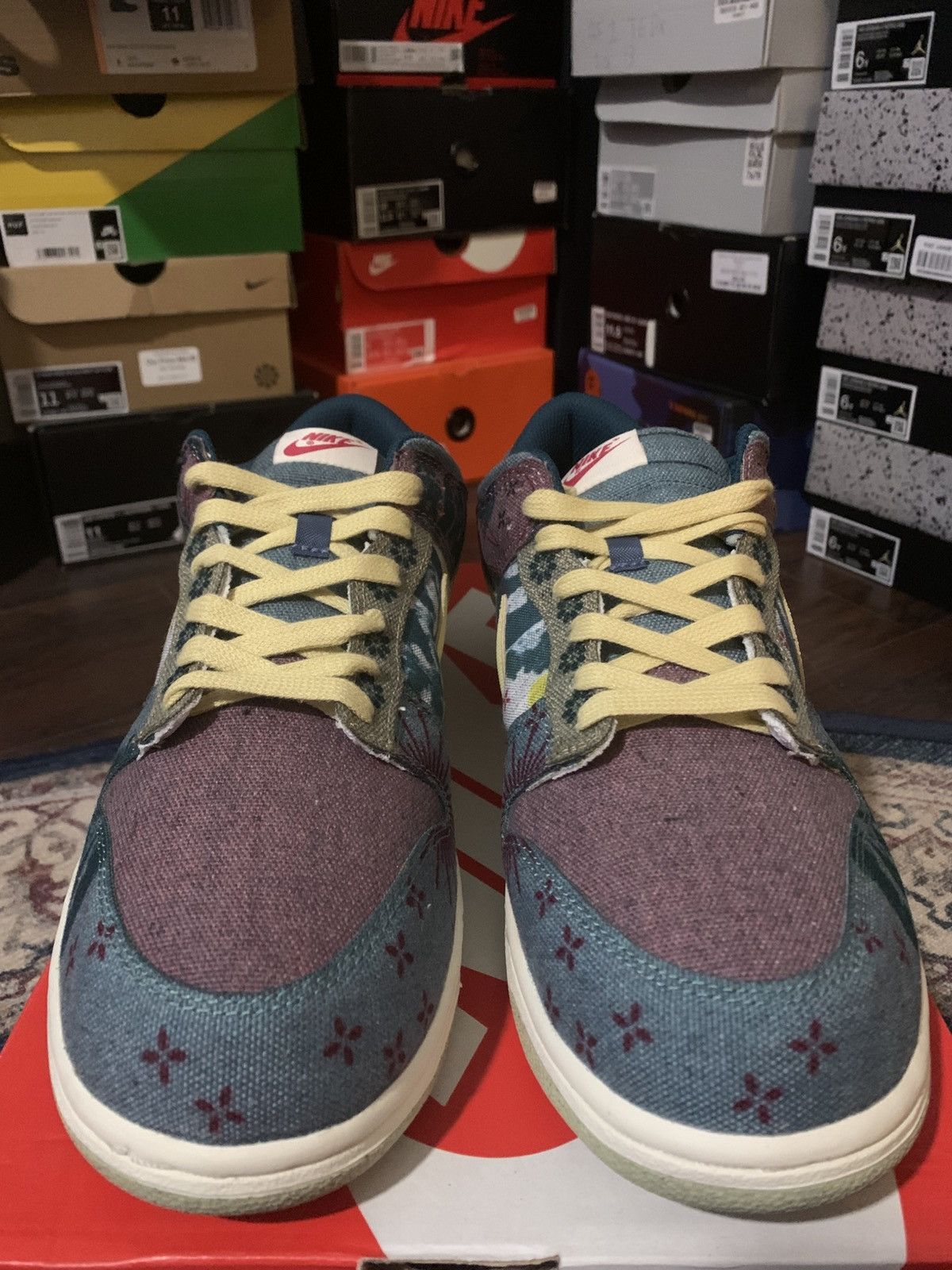 Nike 2020 Nike Dunk Low Community Garden Size US 11.5 / EU 44-45 - 2 Thumbnail