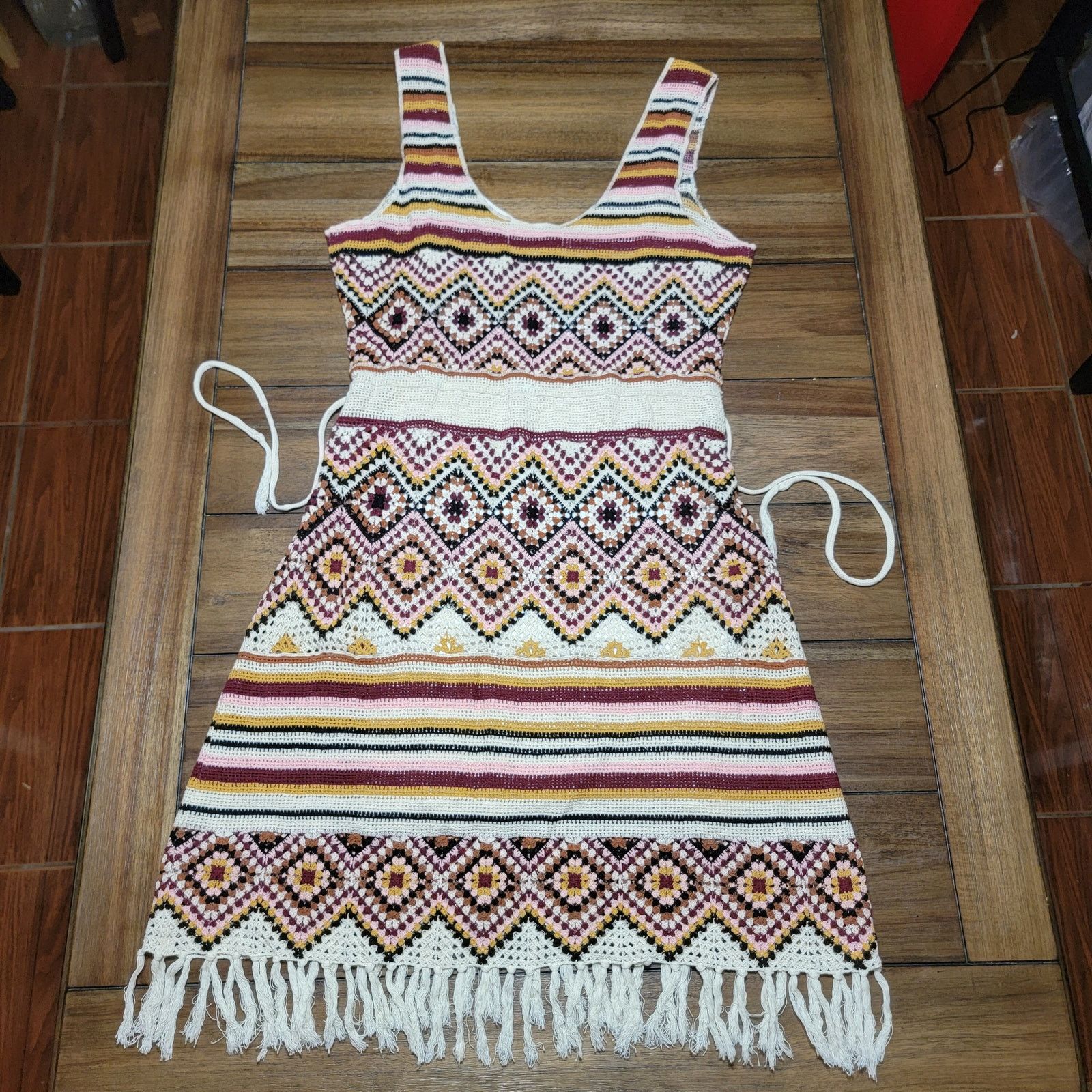 Other Idyllwind Chilli Havana Nights Crochet Dress - Junior Large Size L / US 10 / IT 46 - 4 Thumbnail