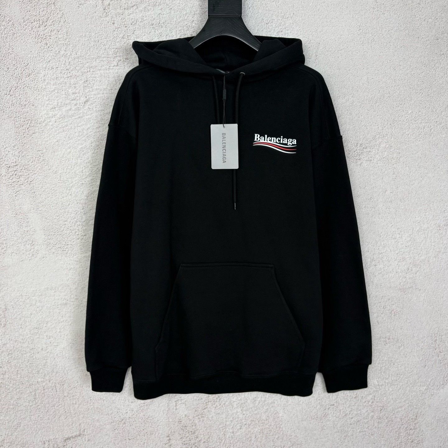 Balenciaga Balenciaga Printed Black Hoodie s Men Size US S / EU 44-46 / 1 - 1 Thumbnail