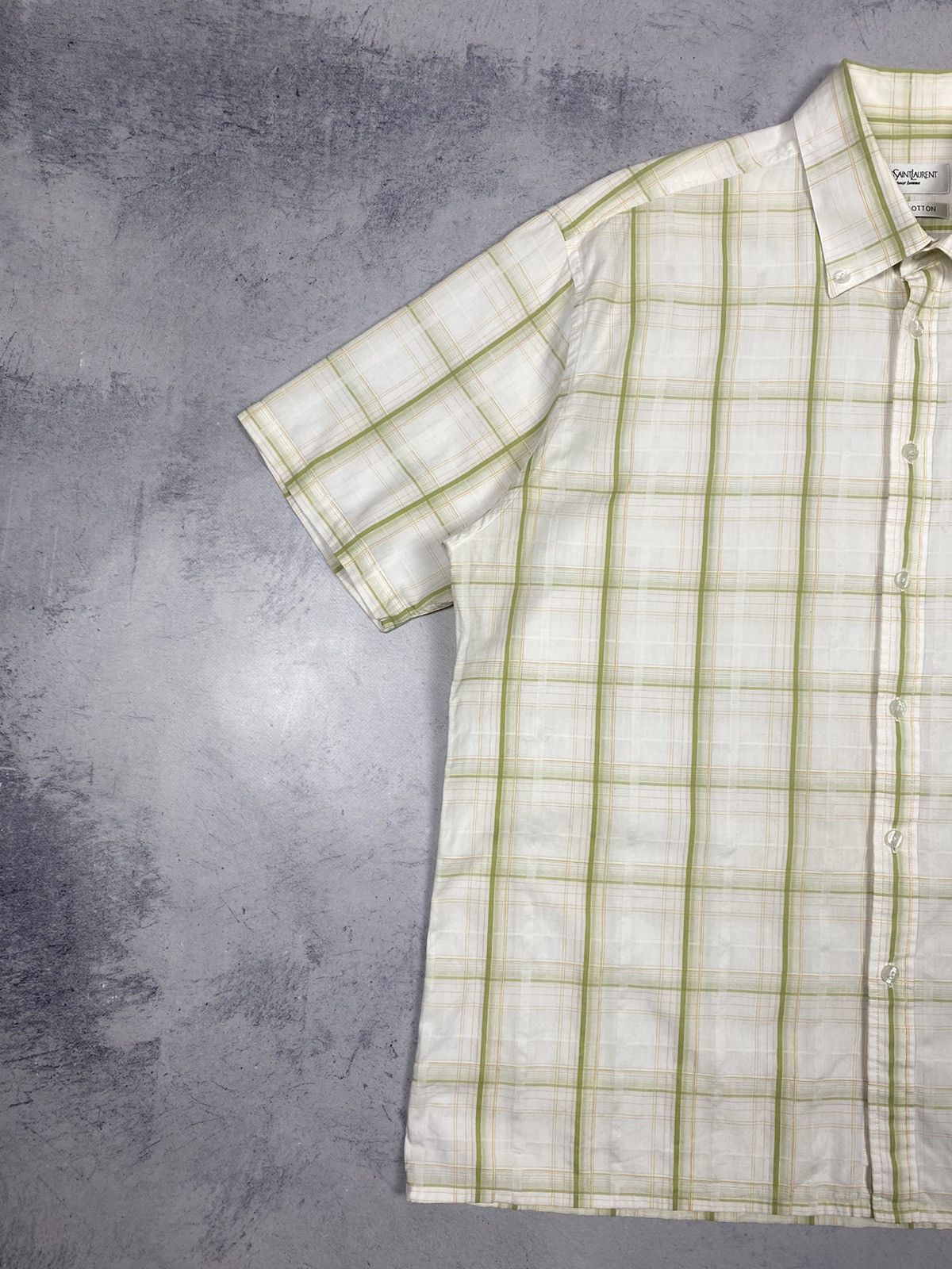 Yves Saint Laurent Vintage Yves Saint Laurent Checkered Button Up Shirt Men’s Size US XL / EU 56 / 4 - 3 Thumbnail